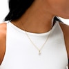 10K Solid Gold CZ V Initial Charm