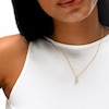 10K Solid Gold CZ Y Initial Charm