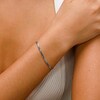 ​​​​​​​Sterling Silver Diamond-Cut Curb Chain Bracelet Made in Italy - 7.5"