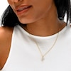 10K Solid Gold CZ X Initial Charm