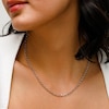 Sterling Silver Diamond Cut Rolo Chain Made in Italy - 18" 
