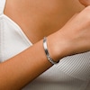 Sterling Silver Curb Chain ID Bracelet Made in Italy - 7.5"