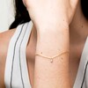 10K Solid Gold Lab-Grown Diamond Accent Round Charm