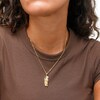 10K Solid Gold Saint Jude Two-Tone Necklace Charm
