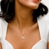 10K Solid Gold Alpha Omega Necklace Charm