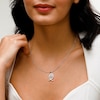​​​​​​​Sterling Silver CZ Ichthus Necklace Charm