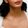 Sterling Silver Diamond Cut Long Curb Chain Made in Italy - 18"