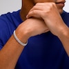 Sterling Silver Textured Curb Chain Bracelet Made in Italy - 8.5"