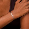 Sterling Silver Herringbone Chain Bracelet Made in Italy - 7.5"