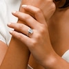 Sterling Silver CZ Emerald-Cut Bezel Ring - Size 7