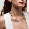Sterling Silver Diamond-Cut Oval Snake Chain Made in Italy - 18"