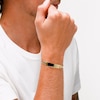 ​​​​​​​10K Semi-Solid Gold Curb Chain ID Bracelet - 8.5"