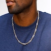 14K Gold Plated 1 CT. T.W. Diamond Curb Link Paperclip Chain - 22"