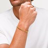 10K Hollow Gold Bonded Cuban Chain Bracelet