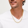 10K Hollow Gold Bonded Diamond-Cut Rope Chain - 22"