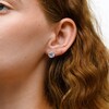 Sterling Silver CZ Round Solitaire Studs