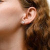 Sterling Silver CZ Round Solitaire Studs