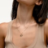 10K Solid Gold MOM Rose Heart Two-Tone Charm