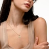 10K Solid Gold Diamond-Cut Heart with Cross Necklace Charm