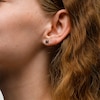 Sterling Silver Initial "M" Studs