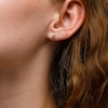Sterling Silver Initial "A" Studs