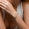 Sterling Silver Diamond-Cut Flat Mariner Chain Bracelet Made in Italy - 8.5"