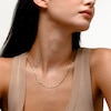 10K Solid Gold Hammered Figaro Chain Made in Italy