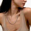 Sterling Silver Round Curb Chain Made in Italy - 20"