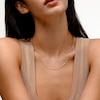 10K Solid Gold Diamond-Cut Valentino Chain Made in Italy - 18"