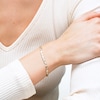 10K Semi-Solid Gold Valentino Chain Bracelet - 7.5 in.