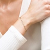 10K Solid Gold Diamond-Cut Figaro Chain Bracelet Made in Italy - 8.5"