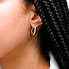 10K Hollow Gold Diamond-Cut Hoops