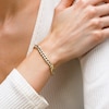 10K Hollow Gold Diamond-Cut Cuban Chain Bracelet Made in Italy - 7.5"