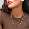 10K Hollow Gold Round Box Chain Made in Italy - 20"