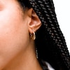 10K Hollow Gold Thick Swirl Hoops