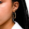 10K Hollow Gold Diamond-Cut X Hoops