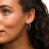 10K Hollow Gold Swirl Hoops