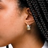 10K Hollow Gold Diamond-Cut Bold Hoops