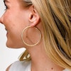 10K Gold Bonded Diamond-Cut Hoops
