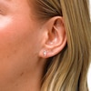 10K Gold CZ Rhombus Studs