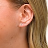 10K Gold CZ Reversible Studs