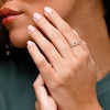 10K Gold CZ Triple Heart Ring - Size 7