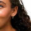 10K Gold Bow Huggie Hoops