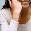 10K Semi-Solid Gold Thick Herringbone Chain Bracelet - 8"