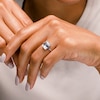 Sterling Silver CZ Emerald Cut Solitaire Ring - Size 7
