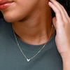 10K Gold CZ and Simulated Opal Butterfly Pendant - 18" + 2"