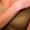 10K Solid Gold Valentino Chain Bracelet - 7"