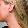 Sterling Silver Multi Heart Hoops