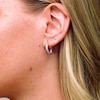 Sterling Silver Textured Hoops