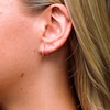 Sterling Silver Twist Tube Hoops